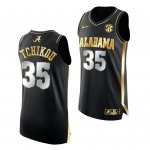 Men's Alabama Crimson Tide #35 Alex Tchikou 2021 March Madness Sweet 16 Black Golden NCAA College Football Jersey 2403ROQQ7